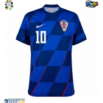 Moški Nogometni dresi Hrvaška Luka Modric #10 Gostujoči EP 2024 Kratek Rokav